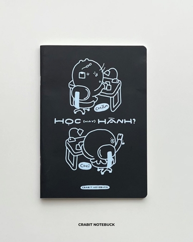 Vở kẻ ngang 100 trang 80gsm Chăm chỉ - Học hành đen