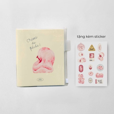 Sổ handy kẻ ngang 130gsm 96 trang Peach Pocket