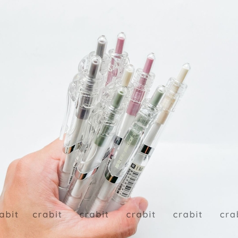 Bút gel mực đen M&G thân trong ngòi 0.5mm