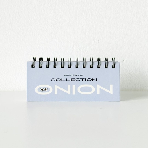 Sổ lịch tuần lò xo mini - Onion Tím