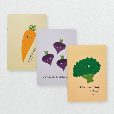 Combo 3 cuốn vở ghim 120 trang vitamin