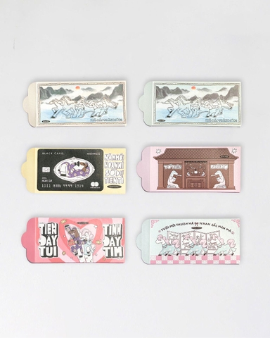 Lì xì Tết Bính Ngọ 2026 - Set 6 Lì xì Ngang