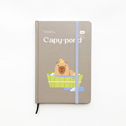 Sổ kẻ ngang bỏ túi Crabit Capybara Life Collection - Capy-pond