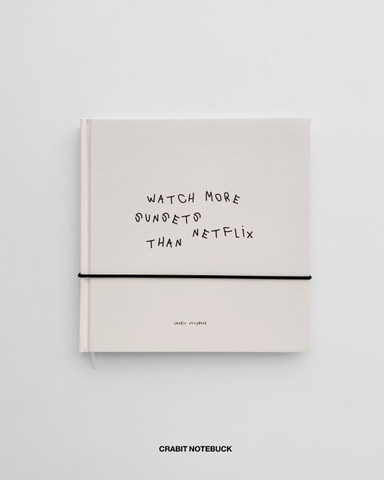 Sổ vẽ Sketchbook 190gsm Vuông A Few Notes - Watch More Sunset Than Netflix