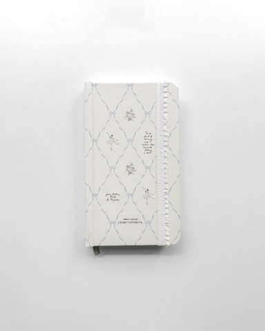 Sổ tay scrapbook handy kẻ ngang 130gsm The Reverie Diary - Ballet Trắng