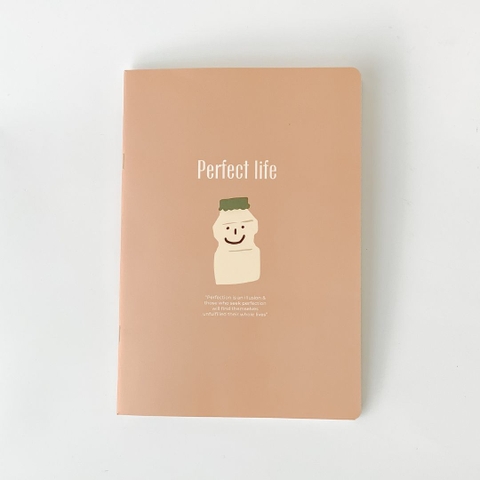 Vở grid 120 trang - Perfect Life Sữa chua cam