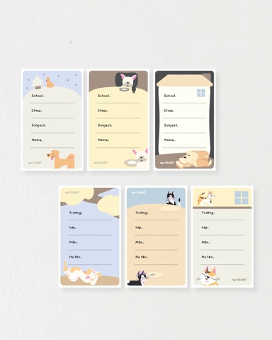 Tập 18 nhãn vở Crabit - Furry Friends