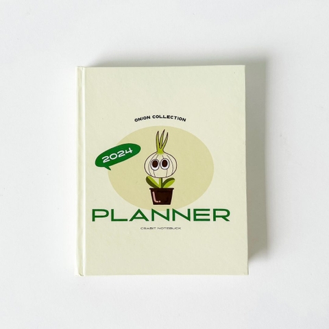 Sổ lịch Planner 2024 12 tháng - Onion Hành trơn