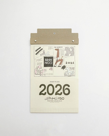 Lịch treo tường 2026 Lịch poster Crabit - Mã Đáo Thành công