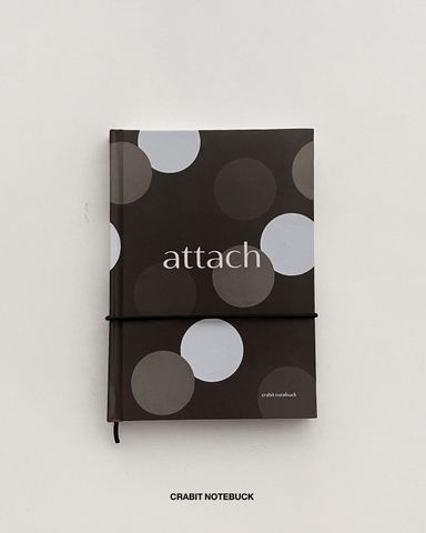 Sổ tay A5 trơn 132 trang 130gsm Chấm bi - Đen Trắng