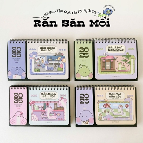 Lịch 2025 để bàn - Crabit Calendar Rắn Săn Mồi có lịch âm