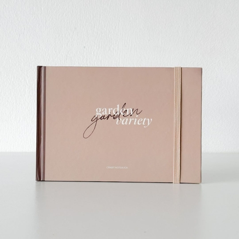 Sổ sketchbook A5 190gsm Moments Collection - Garden trơn nâu
