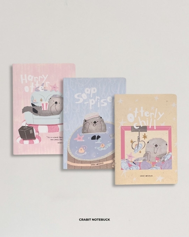 Combo 3 Vở kẻ ngang 80gsm 80 trang Otter