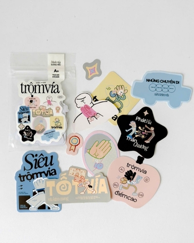 Sticker Dính Vía Gương Mẫu A+