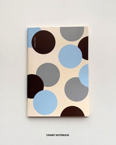 Vở grid caro 100 trang 80gsm Chấm bi - Xanh Nâu