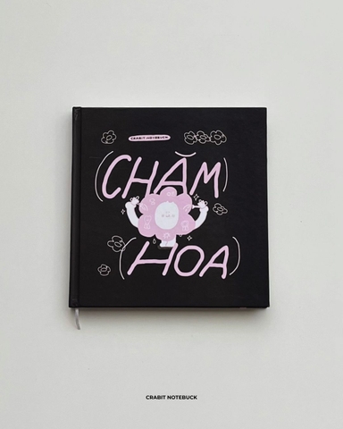 Sketchbook vuông 190gsm 80 trang 21x21cm Chăm chỉ - Chăm Hoa