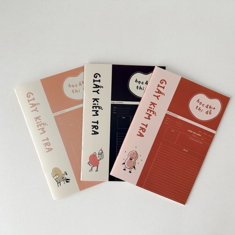 Combo 3 Giấy kiểm tra Học đậu Thi Đỗ