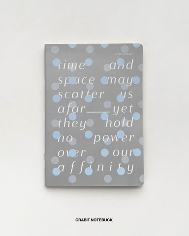 Vở grid caro 100 trang 80gsm Chấm bi - Xanh Xám