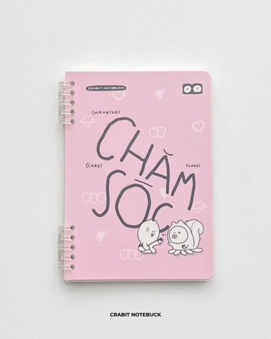 Sổ còng 2 đầu A5 100gsm 120 trang kẻ ngang Chăm chỉ - Chăm Sóc