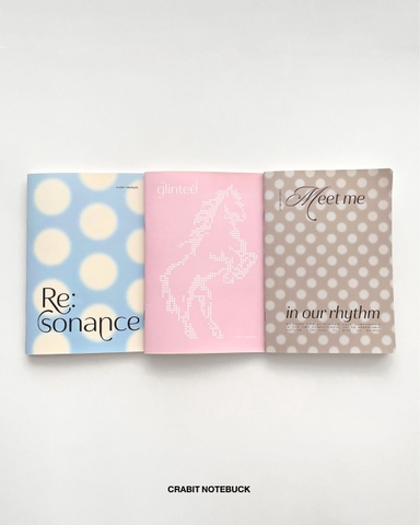 Combo 3 Vở kẻ ngang 100 trang 80gsm Chấm bi