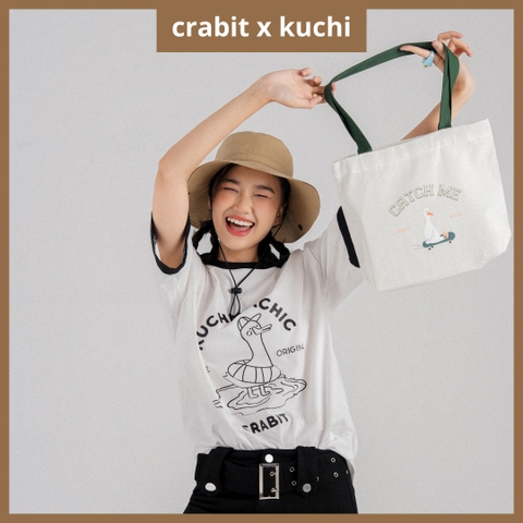 Áo phông oversize Be goose - Crabit x Kuchi - Great like Goose