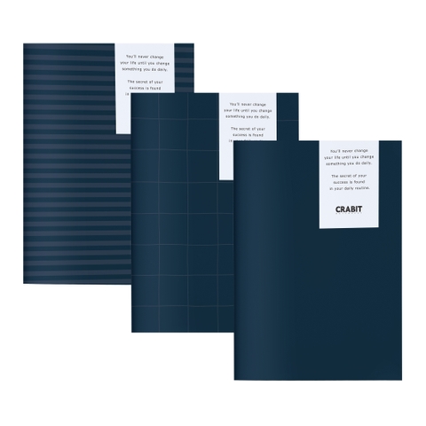 Combo 6 vở kẻ ngang Navy - 120 trang