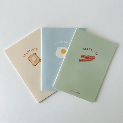 Combo 3 vở kẻ ngang 80 trang - Breakfast