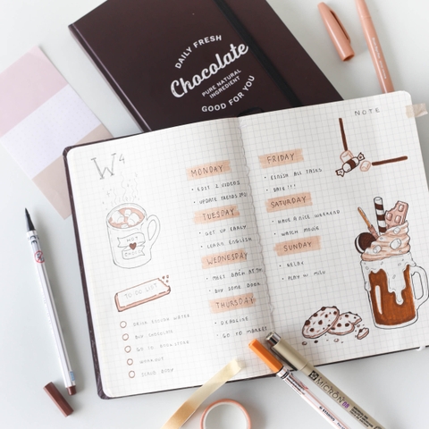 Combo Chocolate - chuyên dụng Bullet Journal