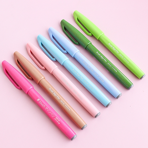 Pentel Brush Sign Pen - Bút lông viết Calligraphy