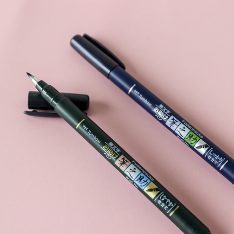 Bút Tombow Fudenosuke - Bút viết thư pháp, calligraphy, tiêu đề