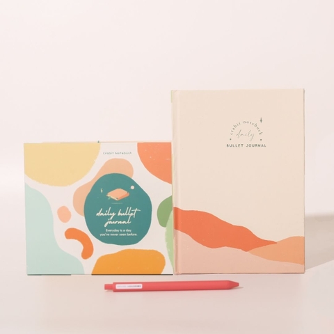 Bộ sổ Playful Daily Bullet Journal + 1 bút Phoenix Tím