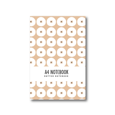 Sổ tay A4 - Dotted Notebook - Đồng xu nâu