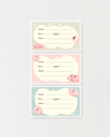 Tập 18 nhãn vở Crabit - Peach Đào