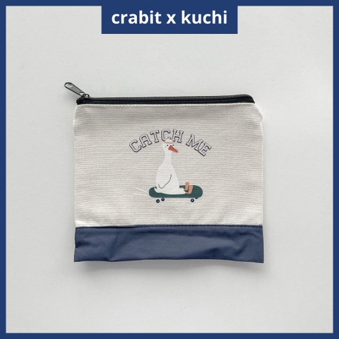 Túi bút canvas Crabit x Kuchi - Great like Goose