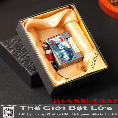 Bật Lửa Xăng Mini FG102 Siêu Nhỏ Gọn - Bật Lửa Đánh Đá Cá Tính, Kim Loại Cao Cấp Kèm Dây Móc