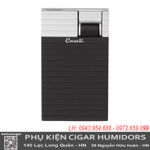 Bật Lửa Caseti CA578 Chính Hãng – Siêu Mỏng, Cao Cấp, Chống Gió Tốt, Có Hộp & Giấy Tờ