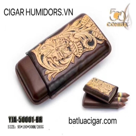 Bao da đựng cigar Lubinski YJA-50001-BR