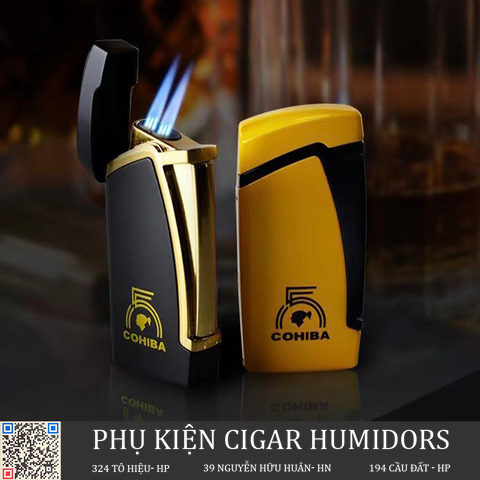 Bật lửa cigar 2 tia Cohiba