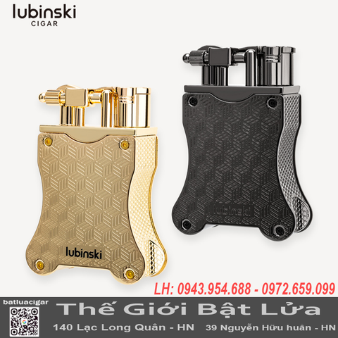 Bật Lửa Khò Cigar LUBINSKI YJA-10072 – Khò Thẳng 1 Tia, Kèm Đục Lỗ 11mm, Hợp Kim Kẽm Cao Cấp
