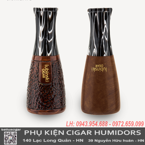 Tẩu Bắt Tóp Cigar Lubinski YJA-13032 Gỗ Thạch Lam Cao Cấp | Lọc 6mm | Size 42–59.