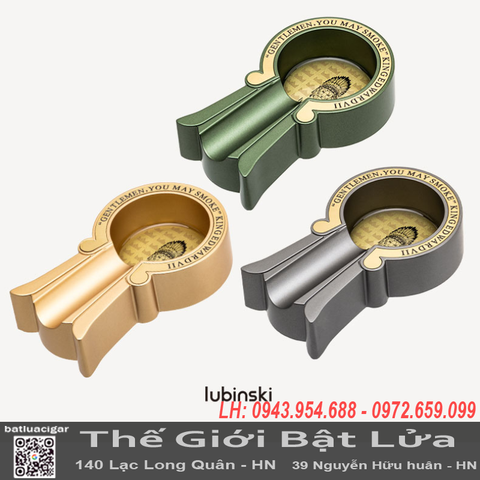 Gạt Tàn Cigar 1 Điếu LUBINSKI YJA-20051 Chính Hãng Cao Cấp Hợp Kim Kẽm