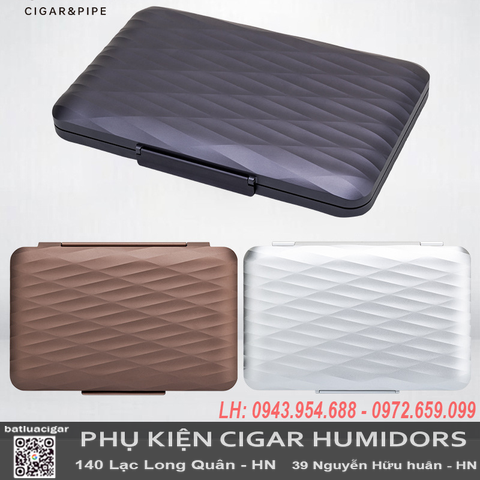 Hộp Đựng Cigar Di Động Lubinski YJA-50028 – Hợp Kim Nhôm Hàng Không, Sức Chứa 10 Điếu