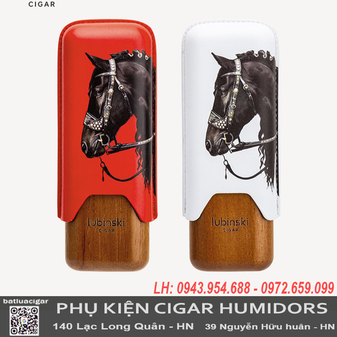 Bao Da Du Lịch 2 Điếu Lubinski YJA-50031 Chính Hãng – Da Bò Cao Cấp, Lót Gỗ Tuyết Tùng, Nhỏ Gọn Tiện Lợi