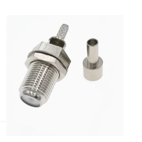 Đầu F female hàn cạnh cáp RG174, RG316 F-K-1.5