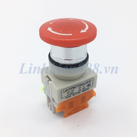 Công tắc dừng khẩn cấp hình nấm LAY37 25mm chất lượng cao