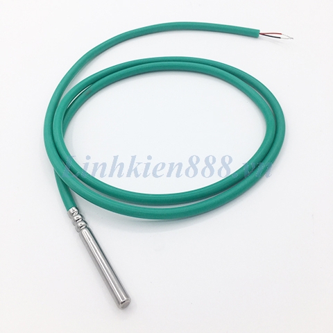 Cảm biến nhiệt điện trở NTC 5K 1% cáp vỏ silicone chịu nhiệt dài 1m