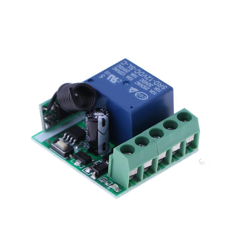 Mạch thu học lệnh 433Mhz 1 kênh điện áp DC 12V