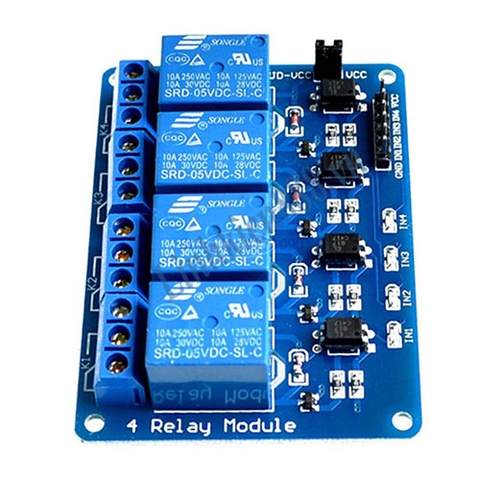 Module Relay 4 Kênh 5V-220V 10A