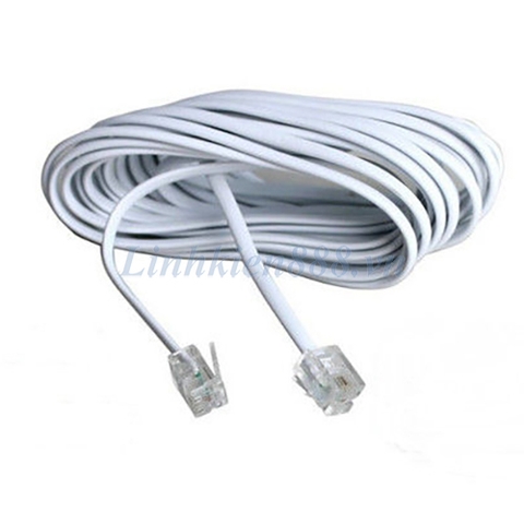 Dây điện thoại có sẵn đầu nối RJ11 dài 1m
