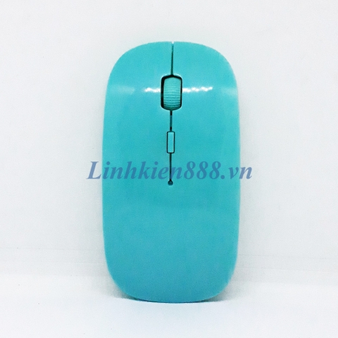 Chuột không dây loại thân mỏng 1200dPi màu xanh